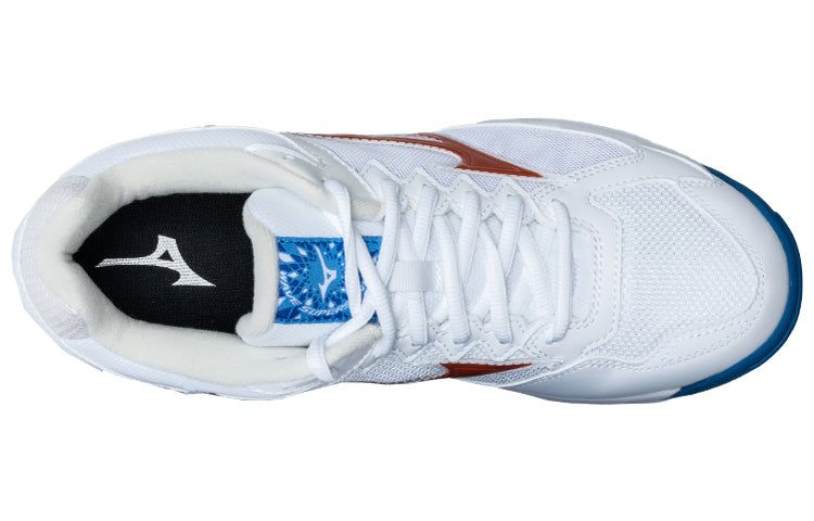 Mizuno Training Low 'White Blue Red' V1GA216125 sold by KicksCrew product image thumbnail 4