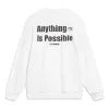 Li-Ning Anything Is Possible Graphic Sweatshirt 'White' AWDT683-1 sold by KicksCrew