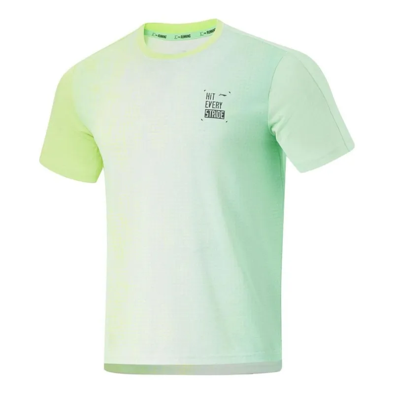 Li-Ning Graphic Quick-Drying Running T-shirt 'Neon Green' ATSU191-3 sold by KicksCrew