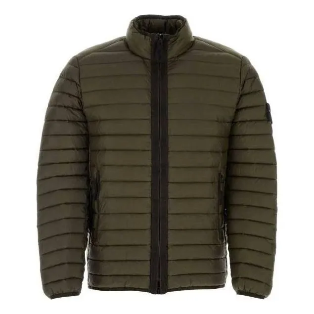 STONE ISLAND Woven Chambers R Nylon Down Jacket 'Olive Green' 791542324-V0058 sold by KicksCrew