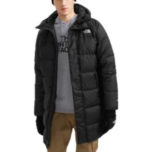 THE NORTH FACE Logo-print Coat 'Black' NF0A7W7K-JK3 sold by KicksCrew