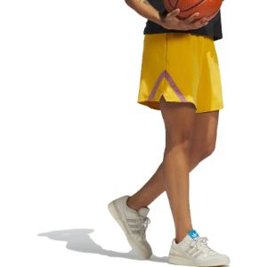 (WMNS) adidas Select Basketball Shorts 'Yellow' IJ5261 sold by KicksCrew