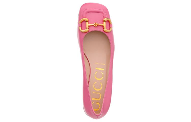 (WMNS) Gucci Black Horsebit Ballerina Flats 'Pink' 645600-C9D00-5609 sold by KicksCrew product image thumbnail 4