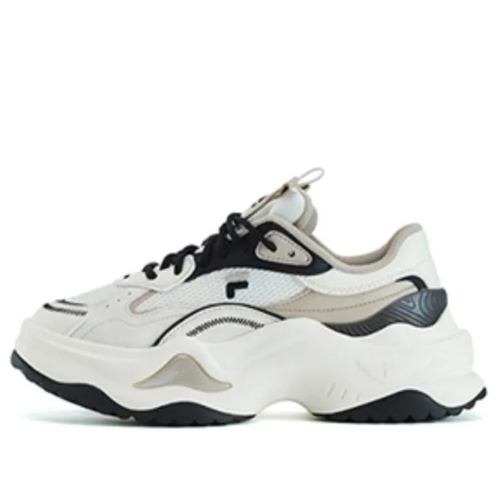 (WMNS) FILA FUSION Bianco II Sneakers 'White Beige Black' T12W331301AWC sold by KicksCrew