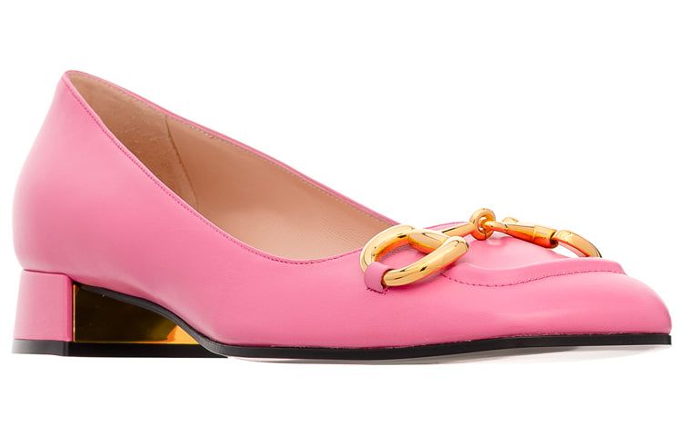 (WMNS) Gucci Black Horsebit Ballerina Flats 'Pink' 645600-C9D00-5609 sold by KicksCrew product image thumbnail 2