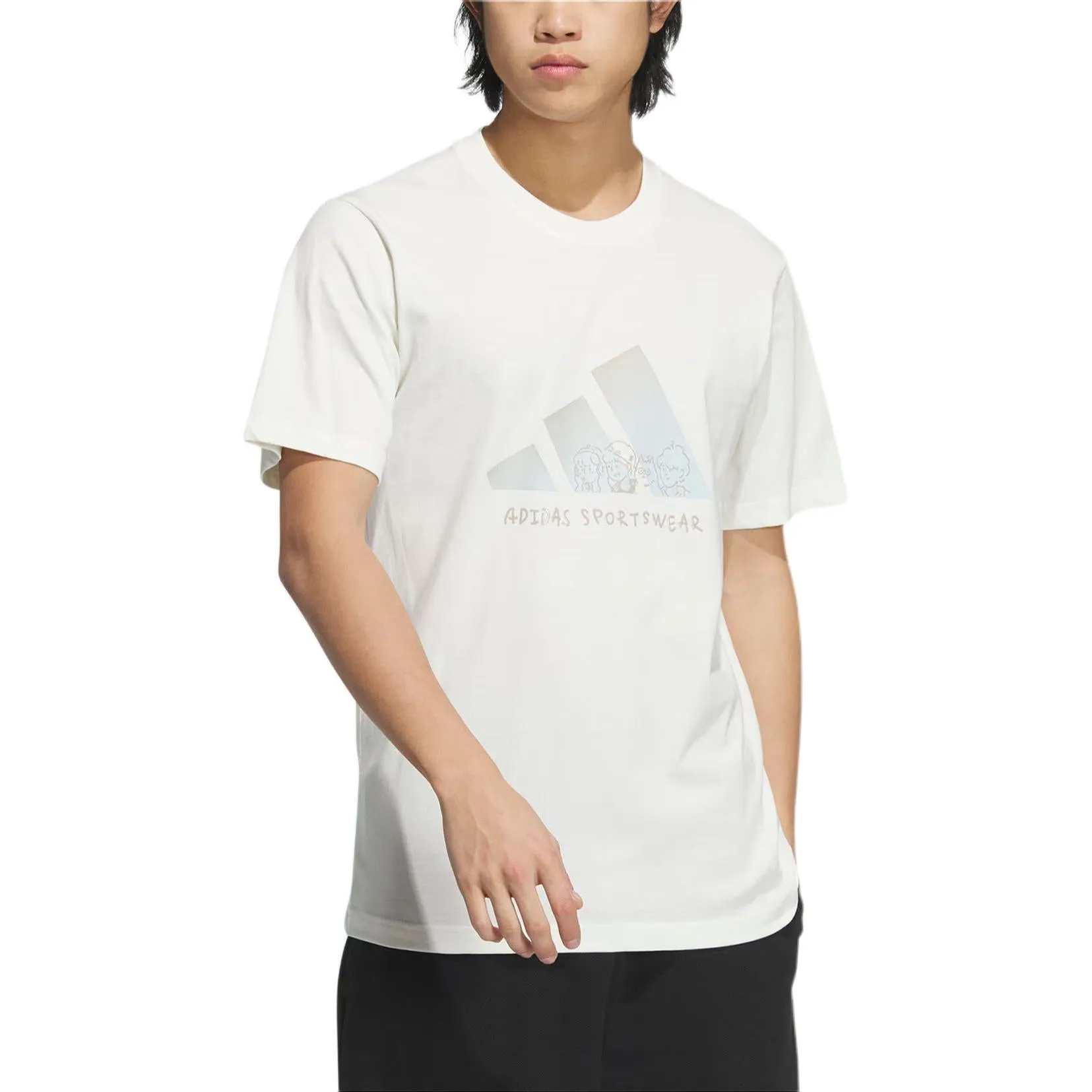 adidas Graphic T-Shirt 'White' JP4584 sold by KicksCrew product image thumbnail 2