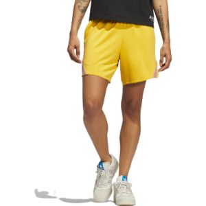 (WMNS) adidas Select Basketball Shorts 'Yellow' IJ5261 sold by KicksCrew