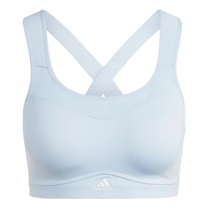 (WMNS) adidas Tlrd Impact High-support Bra Logo 'Blue' HS2858 sold by KicksCrew