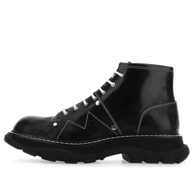 Alexander McQueen Tread Lace-Up Boots 'Black' 604253WHZ851081 made by Alexander McQueen