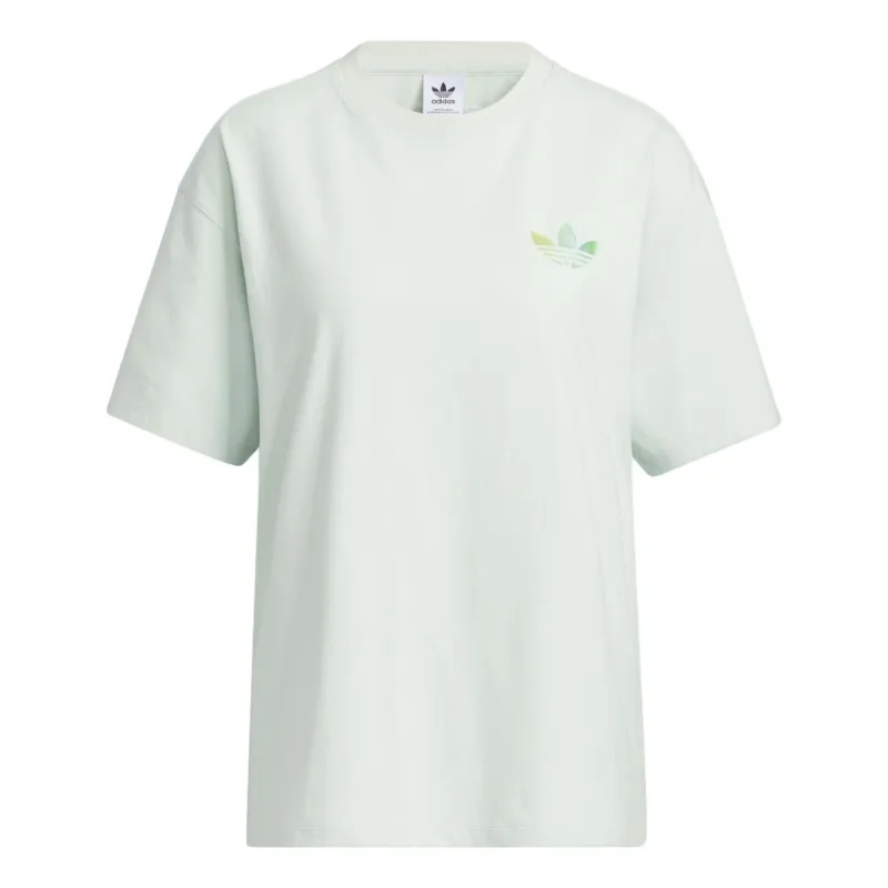 (WMNS) adidas originals Short Sleeve T-Shirt 'Green' IK8627 sold by KicksCrew