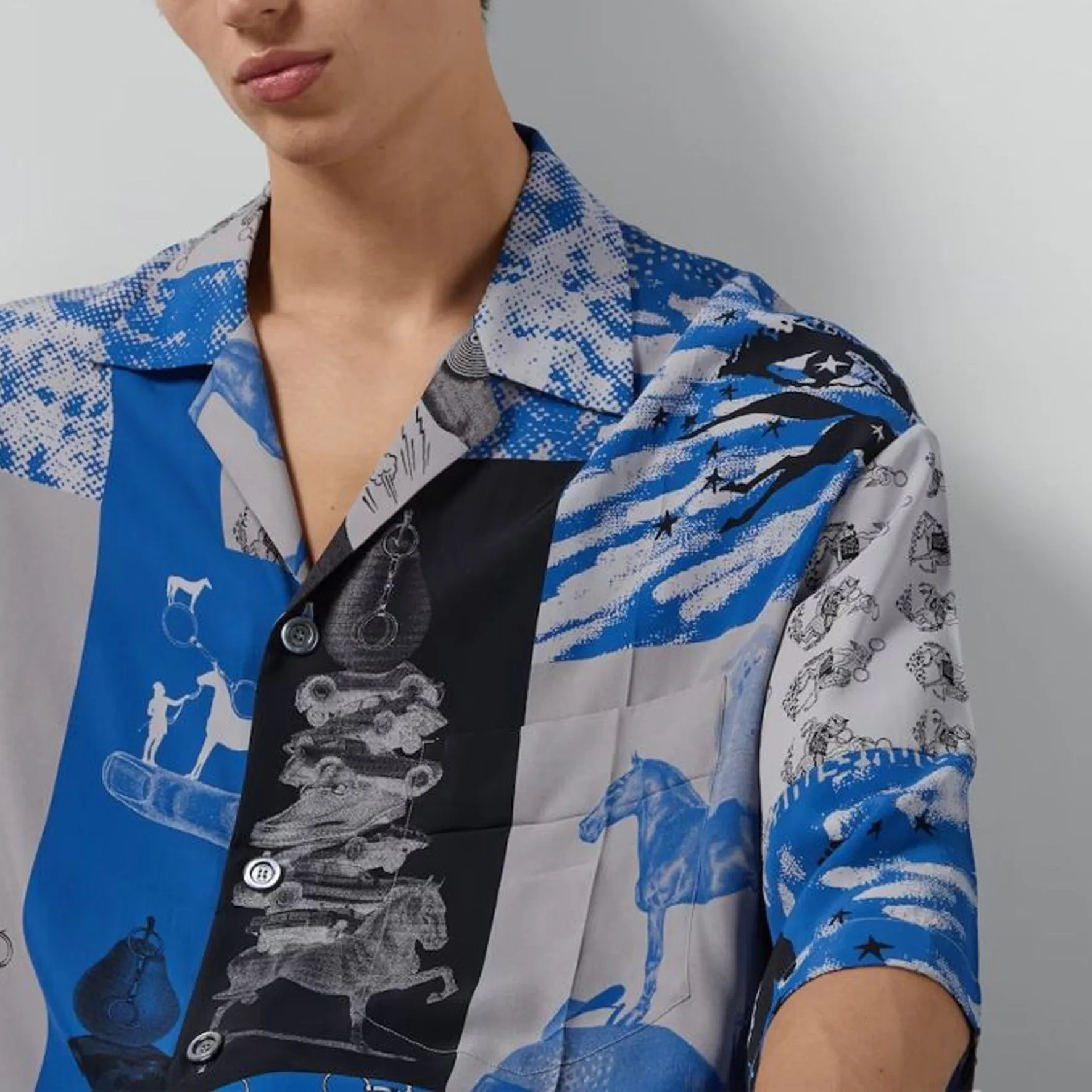 Gucci Graphic Print Viscose Shirt 'Multicolor' 782625-ZAQC7-4049 sold by KicksCrew product image thumbnail 5