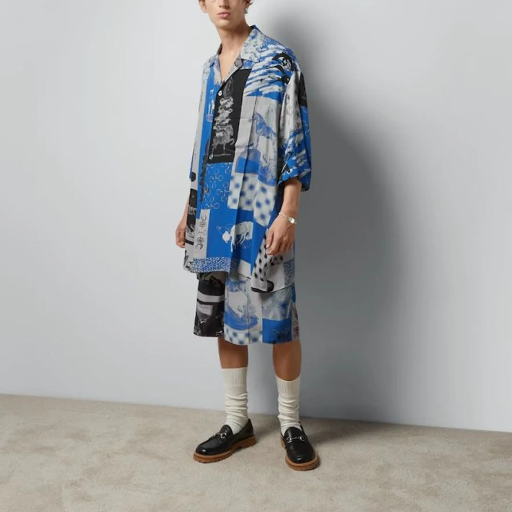 Gucci Graphic Print Viscose Shirt 'Multicolor' 782625-ZAQC7-4049 sold by KicksCrew product image thumbnail 4