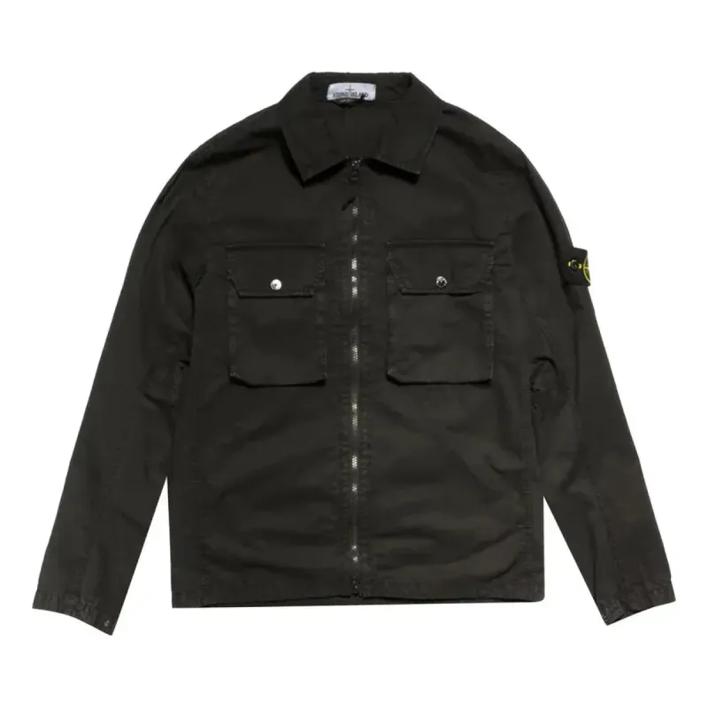STONE ISLAND 2 Pocket Shirt Jacket 'Black' 7515113WN-V0129 sold by KicksCrew