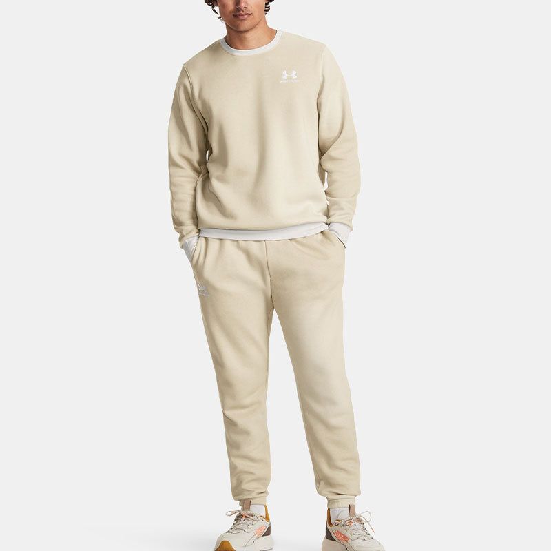 Under Armour Essential Fleece Joggers 'Beige' 1381216-289 sold by KicksCrew product image thumbnail 3