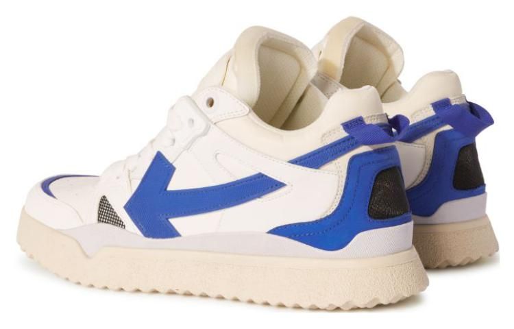 Off-White Sponge Mid-Top Sneakers 'White Blue' OMIA234F23LEA0010169 sold by KicksCrew product image thumbnail 5