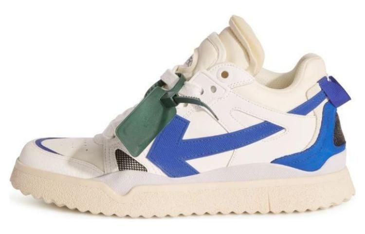 Off-White Sponge Mid-Top Sneakers 'White Blue' OMIA234F23LEA0010169 sold by KicksCrew product image thumbnail 2