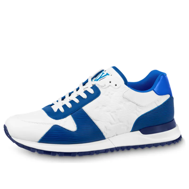 LOUIS VUITTON LV Run Away Sneakers 'White Monogram with Blue EPI' 1AA6OD sold by KicksCrew