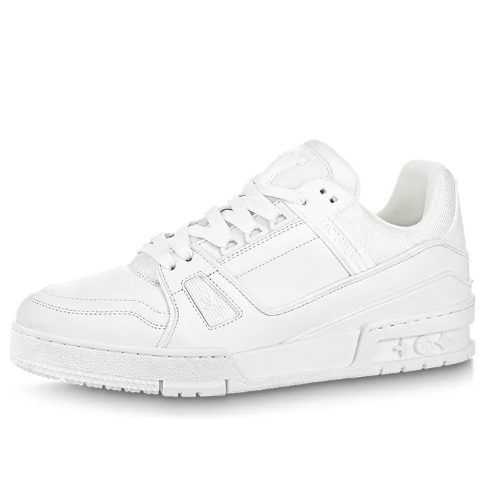 (WMNS) LOUIS VUITTON LV Trainer Sneakers 'White' 1AC29O sold by KicksCrew