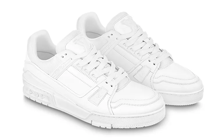 (WMNS) LOUIS VUITTON LV Trainer Sneakers 'White' 1AC29O sold by KicksCrew product image thumbnail 2