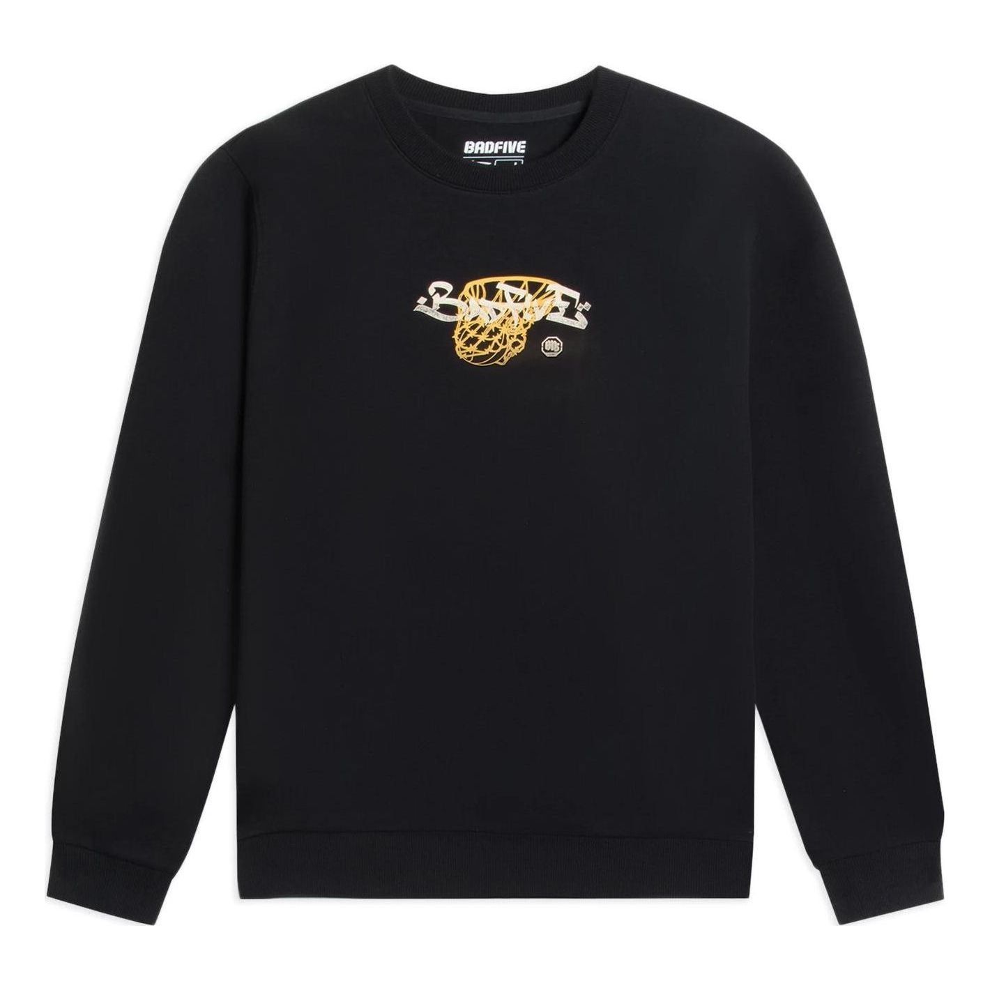Li-Ning BadFive Hoops Graphic Sweatshirt 'Black' AWDSB99-4 sold by KicksCrew