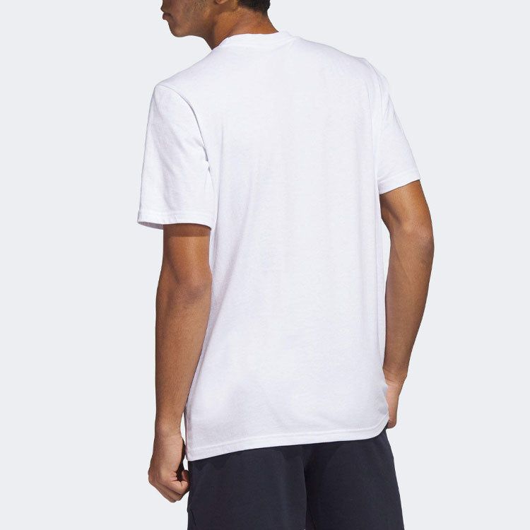 Adidas Logo Pen Fill Sportswear Graphic Tee 'White' HS2512 sold by KicksCrew product image thumbnail 3