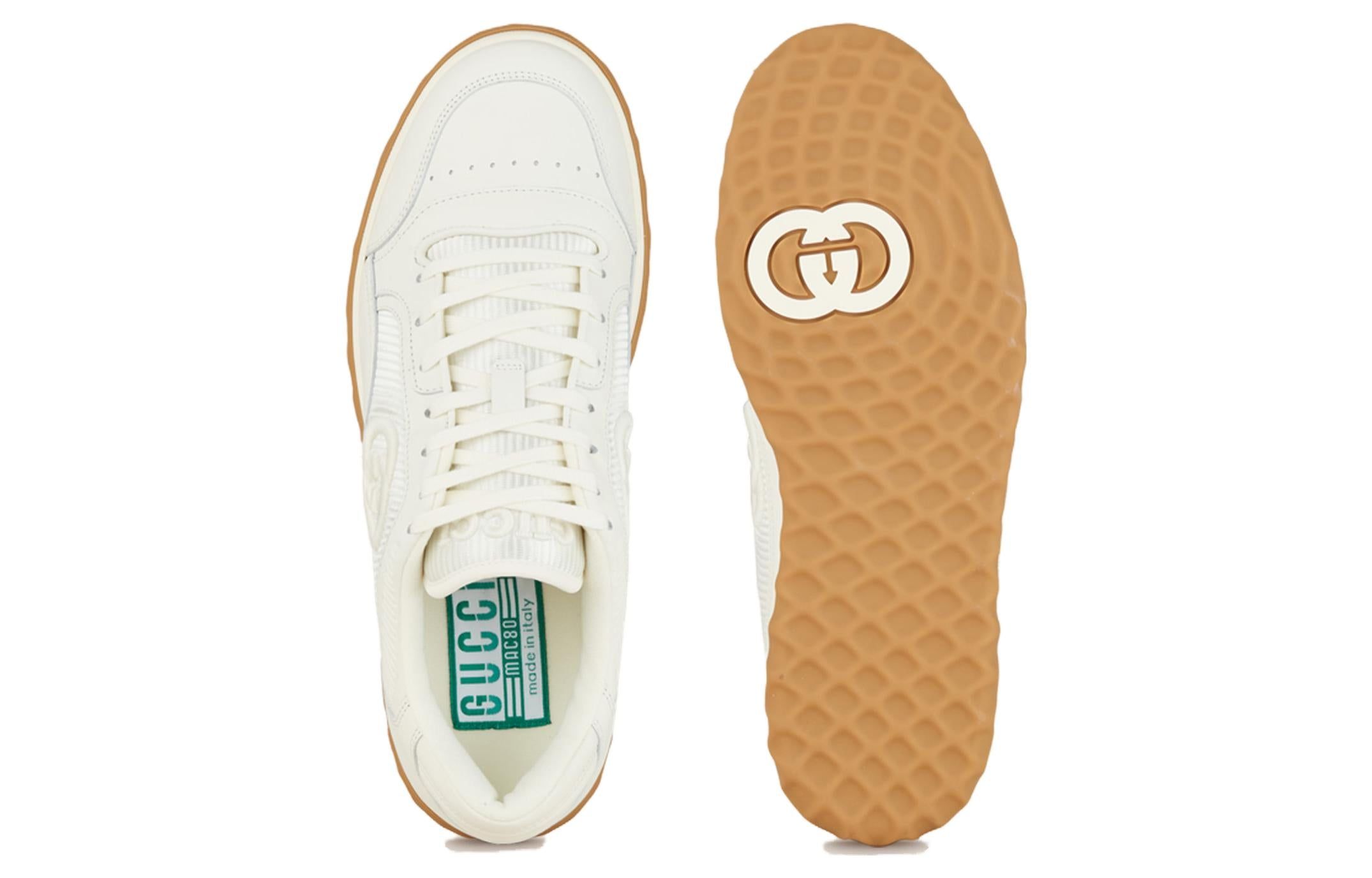 (WMNS) GUCCI MAC80 Embroidered Sneakers 'White Gum' 747954-AAB8C-9110 sold by KicksCrew product image thumbnail 5