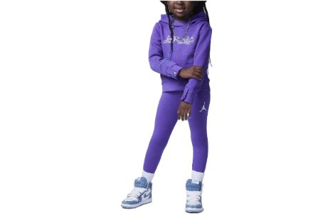 (GS) Air Jordan Toddler Take Flight Shine Legging Set 'Purple' 25C804-P44 sold by KicksCrew