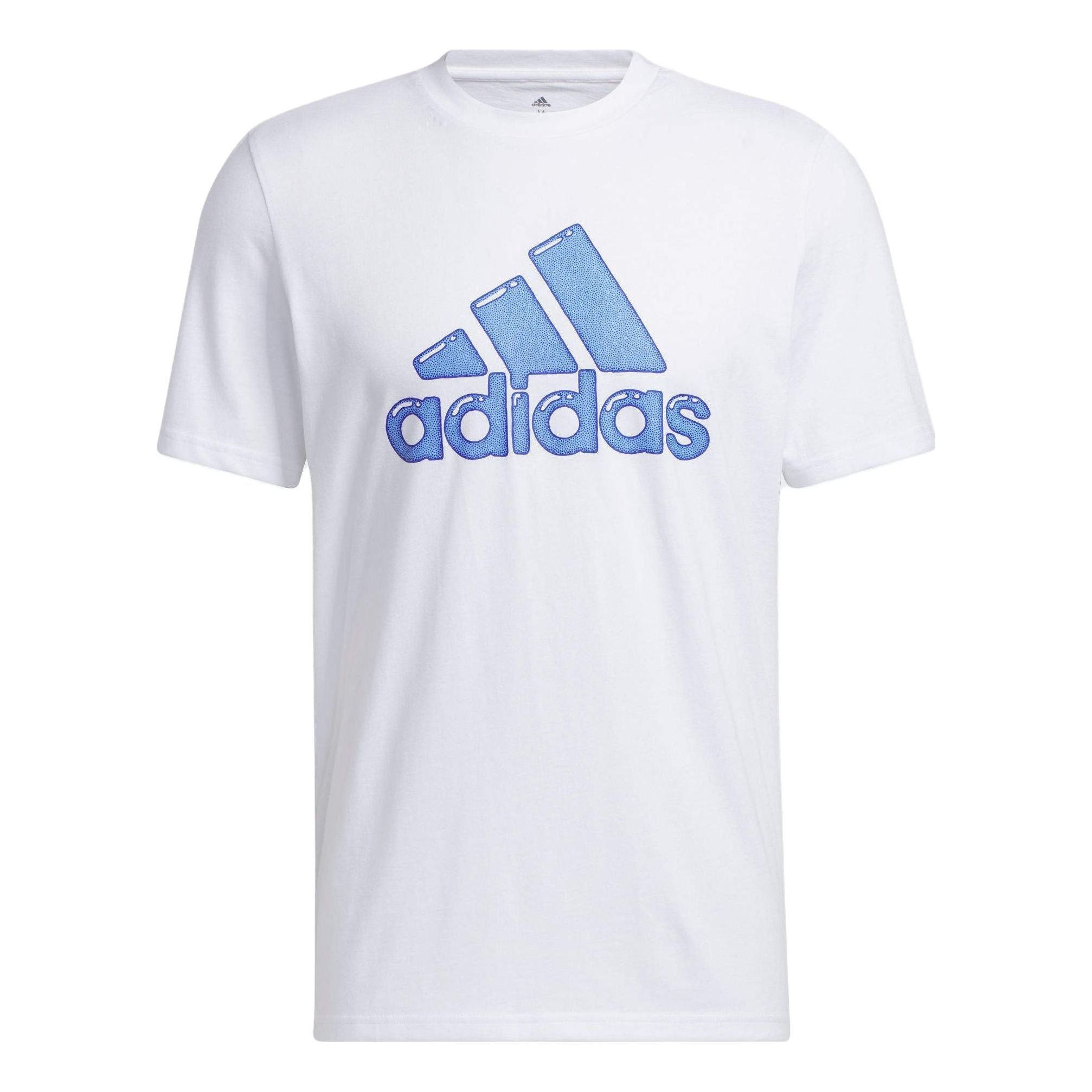 Adidas Logo Pen Fill Sportswear Graphic Tee 'White' HS2512 sold by KicksCrew