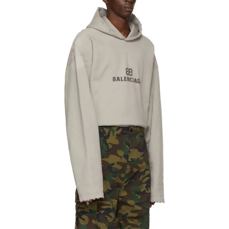 Balenciaga BB Pixel Print Hoodie 'Grey' 661711TKVF68174 sold by KicksCrew product image thumbnail 4