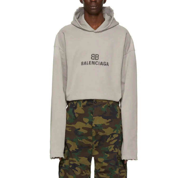 Balenciaga BB Pixel Print Hoodie 'Grey' 661711TKVF68174 sold by KicksCrew product image thumbnail 3