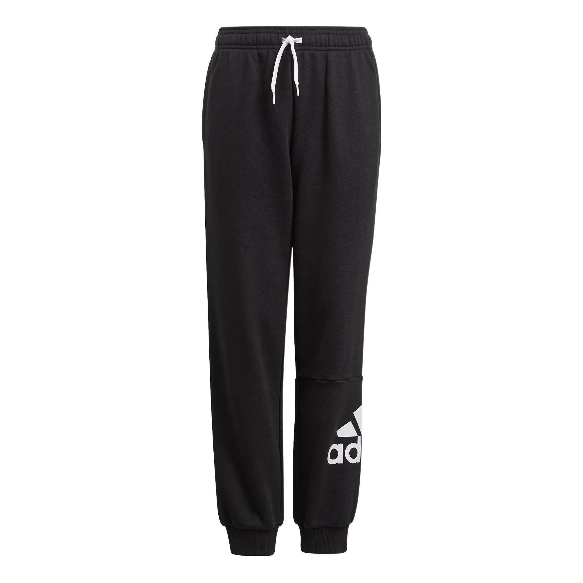 (GS) adidas Essentials French Terry Pants Asia Sizing 'Black White' GN4033 sold by KicksCrew