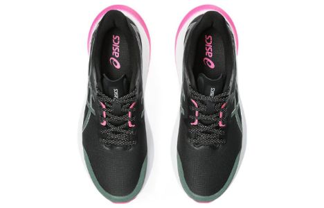 (WMNS) Asics GT-2000 12 Lite-Show Running Shoes 'Black White Pink' 1012B578-001 sold by KicksCrew