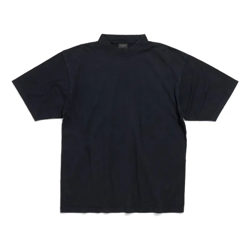 (WMNS) Balenciaga Hand-drawn T-shirt Medium Fit 'Black Faded' 764235TPVU41569 sold by KicksCrew