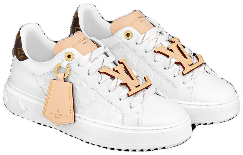 (WMNS) LOUIS VUITTON Time Out Trainers 'White Monogram with Beige' 1ABHRQ sold by KicksCrew product image thumbnail 2