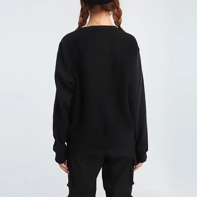 (WMNS) Converse All Star Sweater 'Black' 10019801-A01 sold by KicksCrew product image thumbnail 4