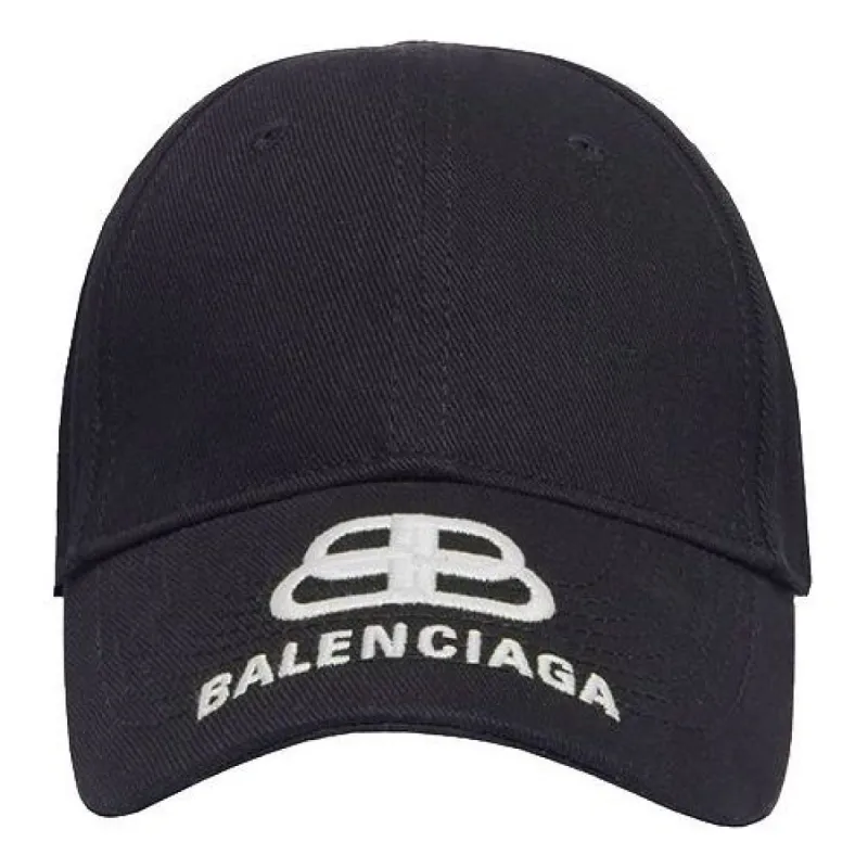 Balenciaga BB Logo Visor Baseball Cap 'Black' 577548410B21077 sold by KicksCrew