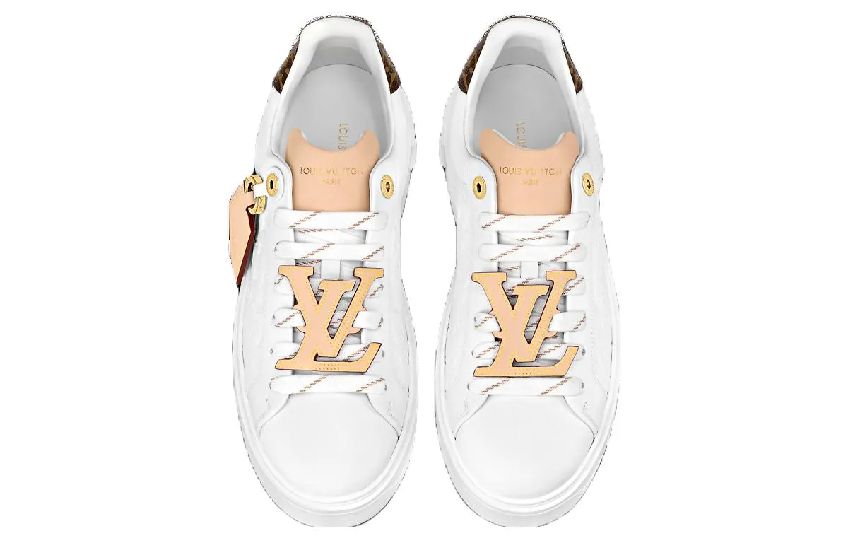 (WMNS) LOUIS VUITTON Time Out Trainers 'White Monogram with Beige' 1ABHRQ sold by KicksCrew product image thumbnail 3