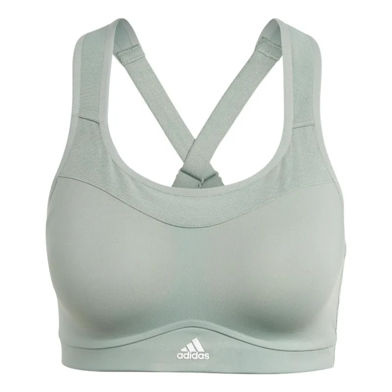 (WMNS) adidas Tlrd Impact High-support Bra Logo 'Green' HS2855 sold by KicksCrew
