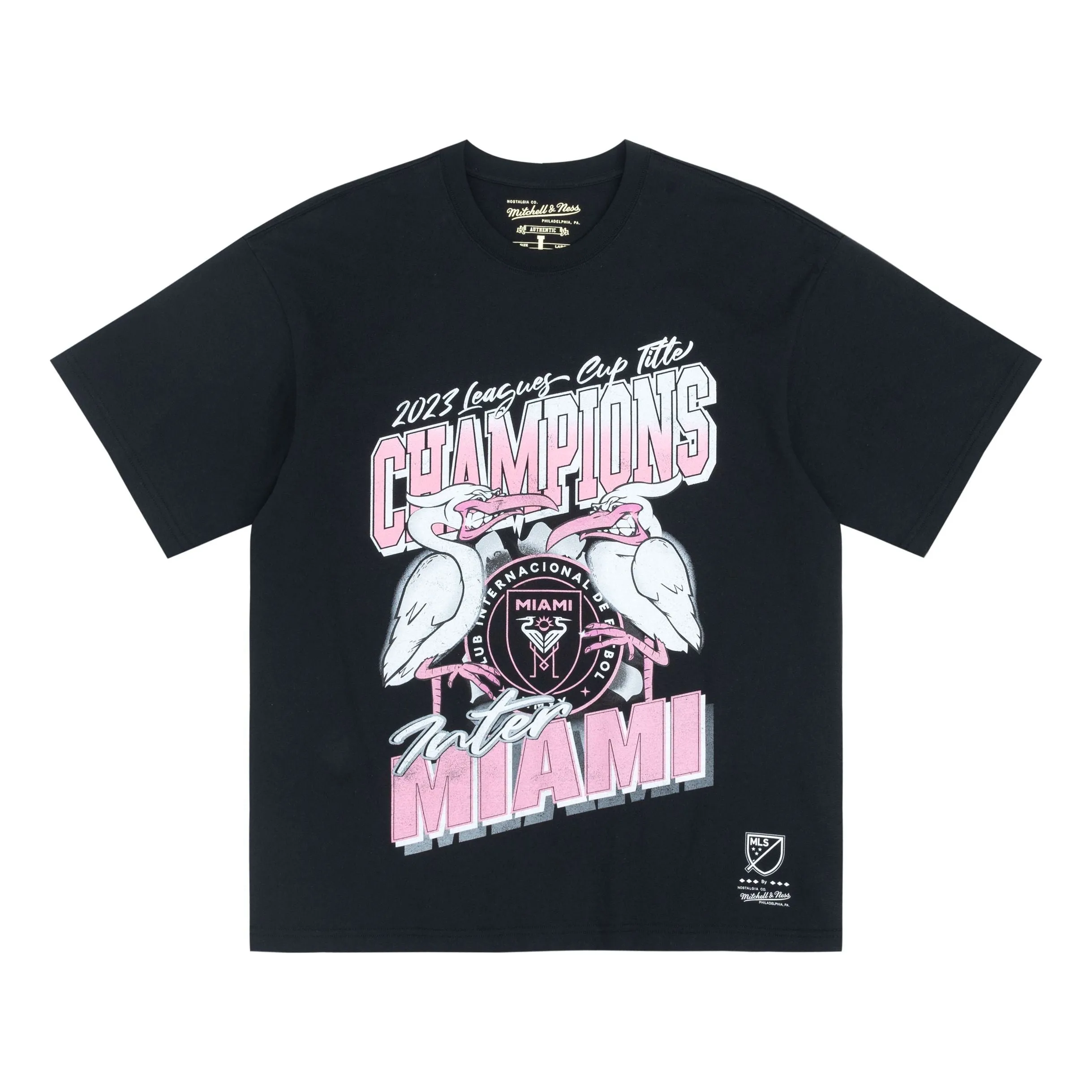 Mitchell & Ness Inter Miami CF Champion T-shirt 'Black' MN2551-BLACK sold by KicksCrew
