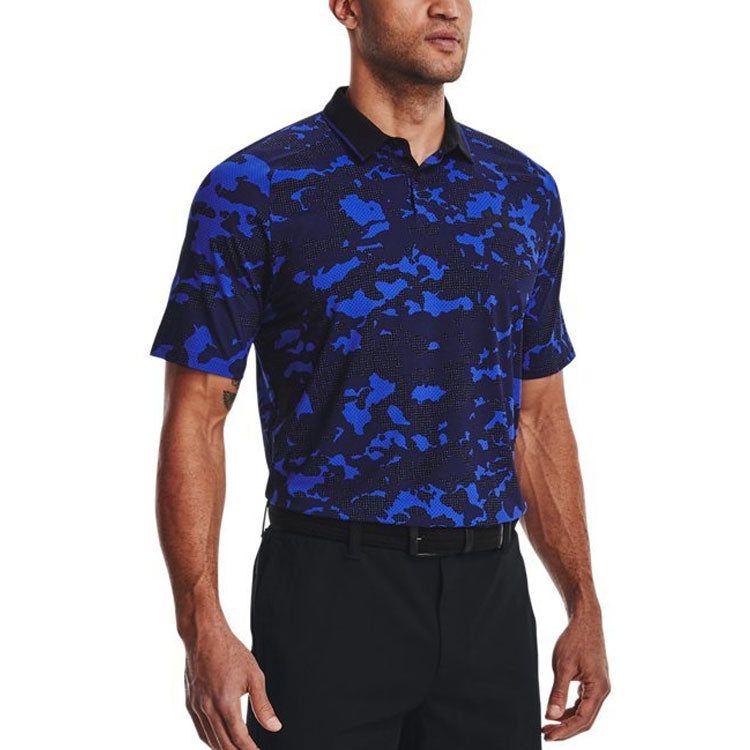 Under Armour Iso-Chill Charged Camo Polo Shirt 'Blue Black' 1373692-456 sold by KicksCrew product image thumbnail 5