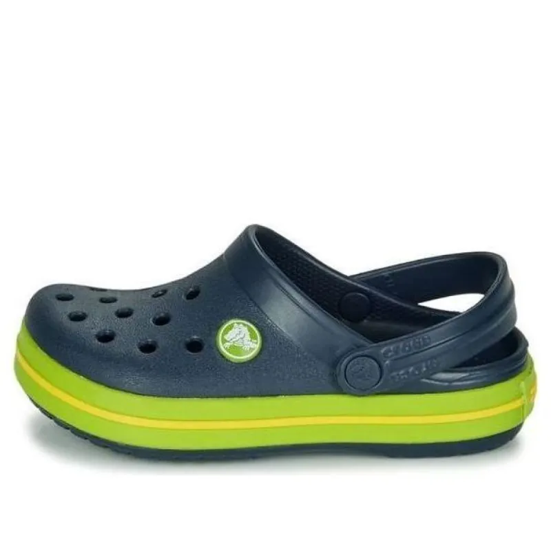(GS) Crocs Crocband Cutout Detail Round Toe Clogs 'Navy Green' 204537-4K6 sold by KicksCrew