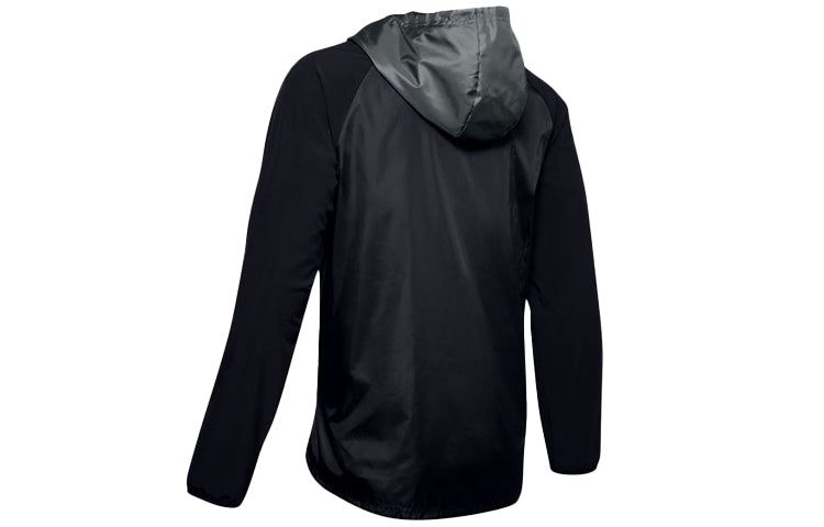 Under Armour Stretch Woven Hooded Jacket 'Grey Black' 1352021-001 sold by KicksCrew product image thumbnail 2