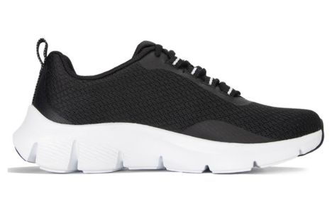 (WMNS) Skechers Flex Comfort 'Black White' 149886-BKW sold by KicksCrew