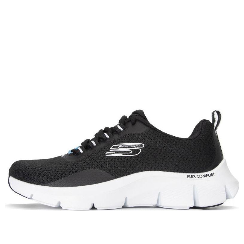(WMNS) Skechers Flex Comfort 'Black White' 149886-BKW sold by KicksCrew