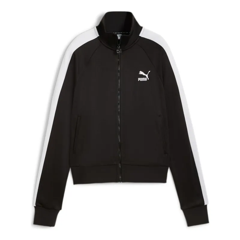 (WMNS) PUMA Iconic T7 Track Jacket 'Black White' 627994-01 sold by KicksCrew