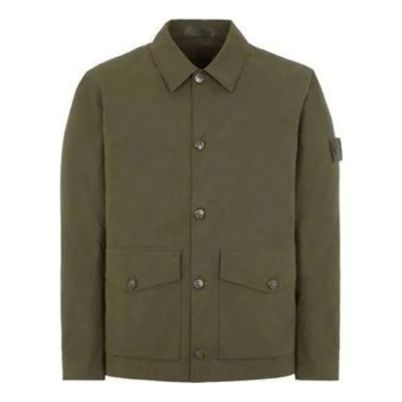STONE ISLAND Giubbotto Ghost Work Shirt Jacket 'Military Green' 7815437F1-V0054 sold by KicksCrew