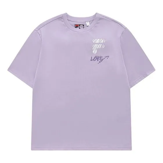 FILA FUSION Casual Logo Tee 'Lilac' T11U216103F-VT sold by KicksCrew