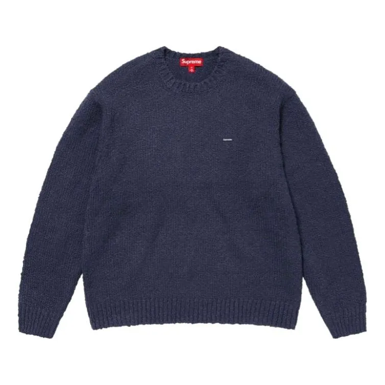 Supreme Boucl Small Box Sweater 'Navy' SUP-SS24-100 sold by KicksCrew