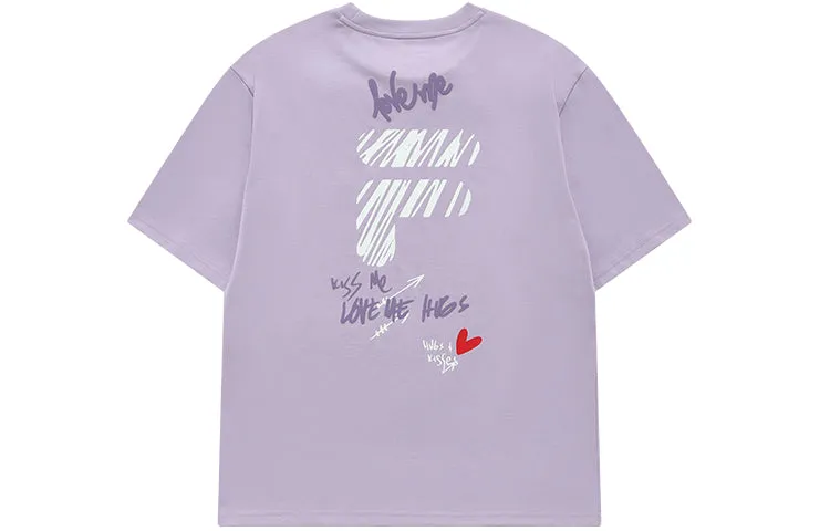 FILA FUSION Casual Logo Tee 'Lilac' T11U216103F-VT sold by KicksCrew product image thumbnail 2