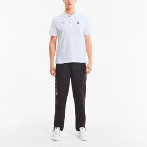 Puma x BMW Motorsport Striped Short Sleeve Polo Shirt 'White Black' 598005-02 sold by KicksCrew